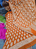 Pure Khaddi Georgette Water Zari