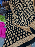 Pure Khaddi Georgette Water Zari