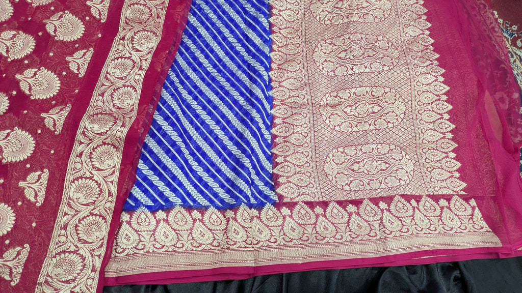 Pure Khaddi Georgette Water Zari