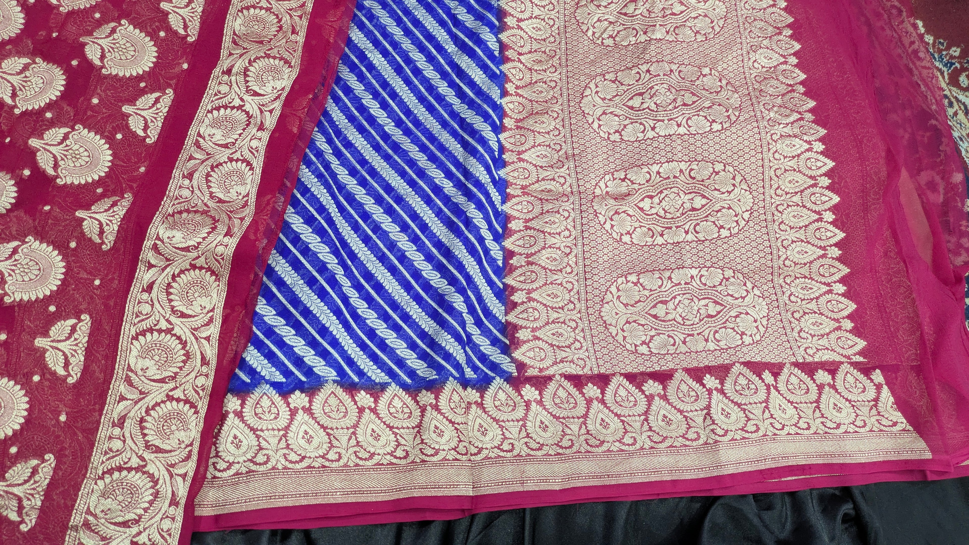 Pure Khaddi Georgette Water Zari