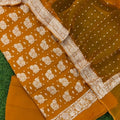 Pure Khaddi Chiffon Silver Zari